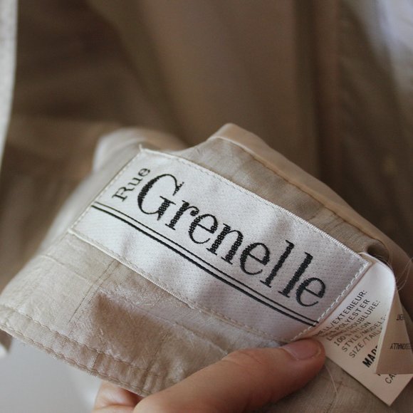 Rue Grenelle Trench Coat Size 9 - Picture 9 of 10